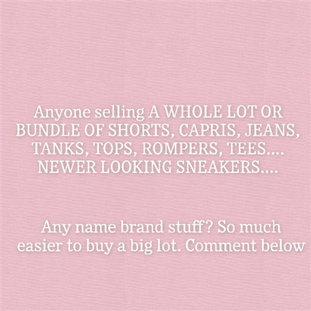 Looking for womens medium lot